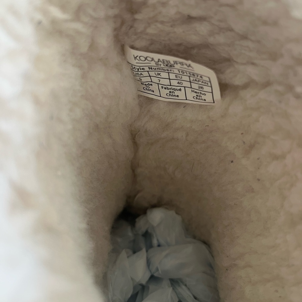 Koolaburra Cream Shearling Lined Boots - Picture 11 of 12